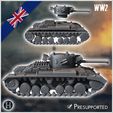 2.jpg Valentine Mark Mk. XI infantry tank - UK United WW2 Kingdom British England Army Western Front Normandy Africa Bulge WWII D-Day