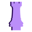 Rook.stl Laser Cut Chess Game