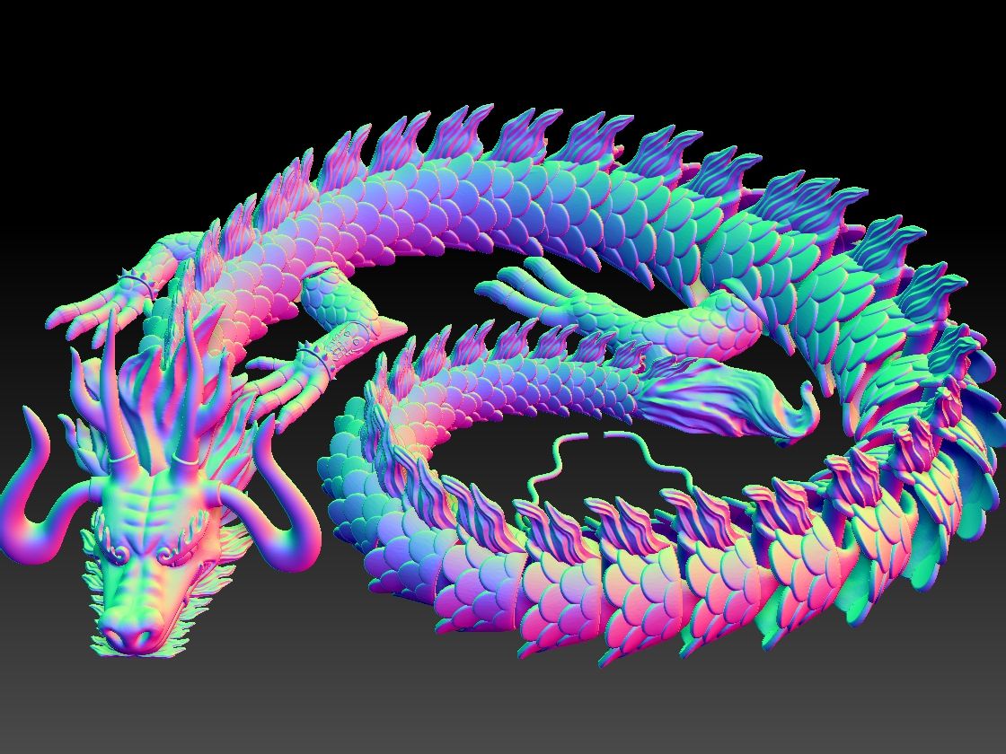 STL file Articulated Dragon - Kaido One Piece・3D printable model to ...