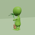 zr5.png Cute Alien Vase Pot - Miniature - STL Printable