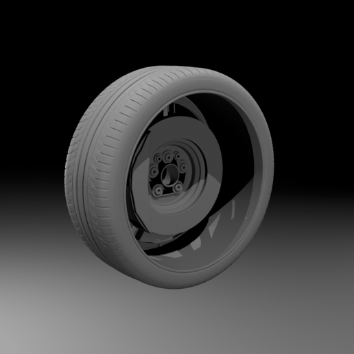 🛞 BMW M Series Wheel Rim and Tire 3D Print STL Model Performance Car ...