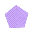square texturee.stl PENTAGONAL CUBE PATTERNED VASE