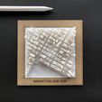 Manhattan.jpg Free STL file 3D MODEL STL Manhattan framed souvenir city map 3D printing/CNC・3D printing idea to download