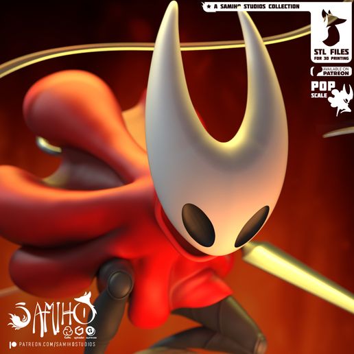 Samiho Studios - Hornet Silksong: STLs ready for printing - 3D model önizlemesi