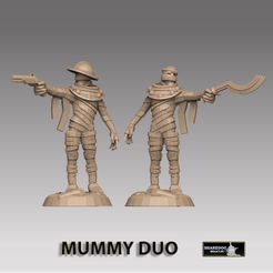 mummy-duo-insta.jpg STL file Mummy Duo・Design to download and 3D print, SharedogMiniatures