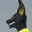 anubis4.jpg Egyptian God : Anubis Bust Statue With Base and Without Tribal Art Decor