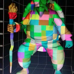 382639908_1520713145134845_5520536626384755808_n.jpg Бесплатный STL файл МАСТЕР РОШИ - DRAGON BALL Z в 1 метре 50 за 335 шт.・Дизайн для загрузки и 3D-печати