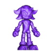 Flexi_Shadow.stl FLEXI SONIC THE HEDGEHOG TEAM (KNUCKLES, TAILS & SHADOW) - PRINT IN PLACE - NO SUPPORTS