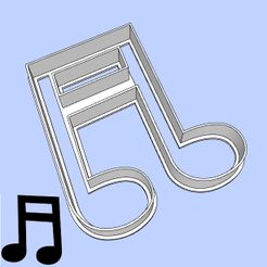 33-3.jpg STL-Datei Musik-Ausstechformen - #33 - Doppelnote・3D-druckbares Modell zum Herunterladen