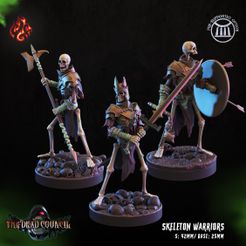 Skeleton-Warriors.jpg Archivo 3D Guerreros esqueleto・Modelo imprimible en 3D para descargar