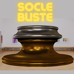 Socle.png modèle socle buste cylindrique piédestal style féminin sans support