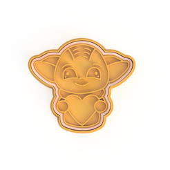 baby-yoda-v1.png Descargar archivo STL Baby Yoda cookie cutter / Cortador de galleta de bebe Yoda • Modelo para la impresión en 3D, 3D_Rodriguez