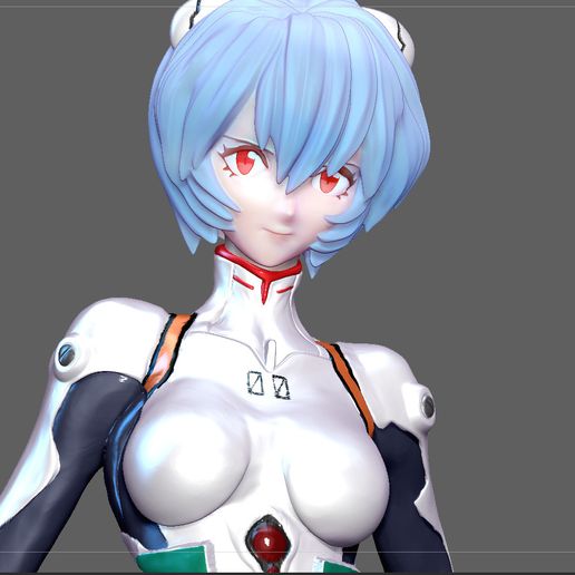 REI AYANAMI PLUG SUIT EVANGELION ANIME CHARACTER PRETTY SEXY GIRL 3D model