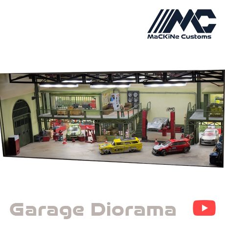 🌆 1/64 Garage Diorama・ STL File for 3D printing・Cults