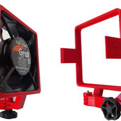 2.png STL-Datei 120mm Lüfterhalterung für Innenräume・3D-druckbare Vorlage zum herunterladen