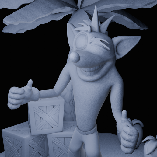 Crash Bandicoot - Twinsanity Diorama STL
