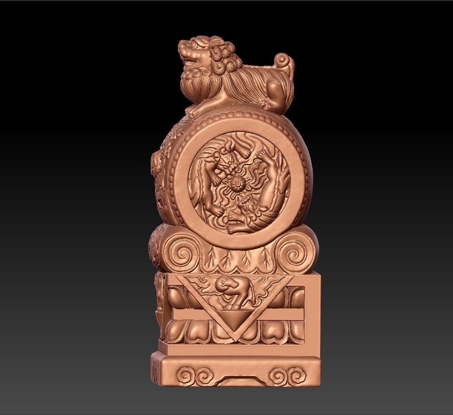 ChineseGuardianLion3.jpg STL-Datei Chinese guardian lion on stone drum kostenlos herunterladen • 3D-druckbares Modell, stlfilesfree