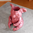 koala-sculpture-low-poly-planter-2.png Koala bear low poly planter pot flower vase stl 3d print file
