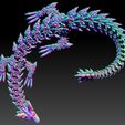Preview13.jpg Archivo STL DRAGÓN ARTICULADO - FLEXI CRYSTAL DRAGON 3D PRINT・Modelo de impresión 3D para descargar