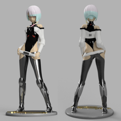 S.png 3D file Anime - CYBERPUNK EDGERUNNERS, LUCY・3D printing idea to download