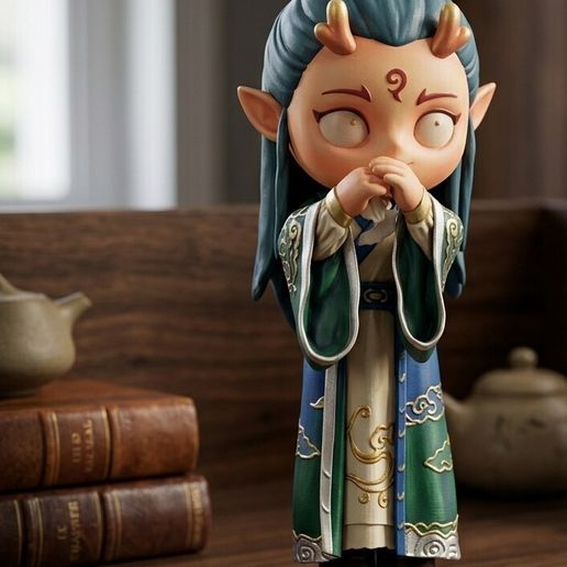 Mythic Dragon Prince / Dragon Boy Chibi Figure STL – Cult Legend 🐉✨