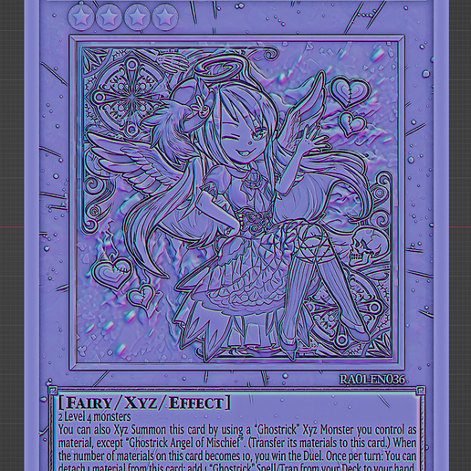 Ghostrick Angel of Mischief - yugioh STL File for 3D printingCults