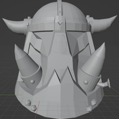 Black_orc_helmet_2.png Download free STL file Armoured orc head 2 • 3D printer template, Klomster