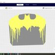 batdrip.jpg STL file 2D Silhouette/Stencil Batman Dripping Logo・3D print design to download, StencilMaker