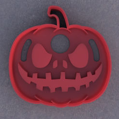 CalabazaDET8cm_1C.png Datei STL Halloween-Kürbis-Ausstechform. Halloween-Kürbis Ausstechform.・Design für 3D-Drucker zum herunterladen