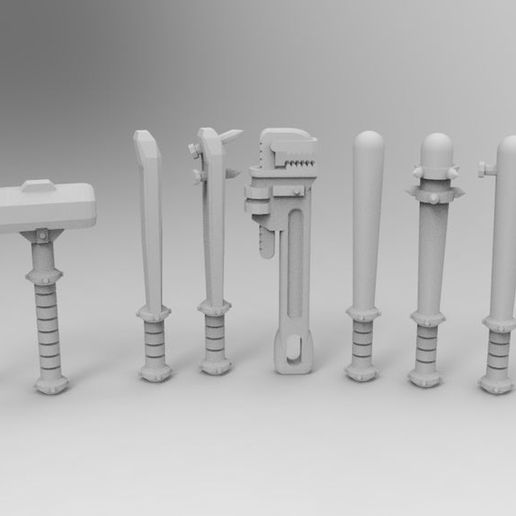 Angry Marines Close Combat Weapons 3D model