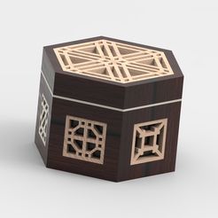 Kumiko_HexagonBox_w_Inlays_60_V2.102.jpg Kumiko box hexagon with inlays decorative ring box gift box
