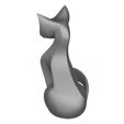 Decorative-Cat-Statue-3D-Print-Model-06.jpg Dekorative Katze Statue 3D-Druck Modell