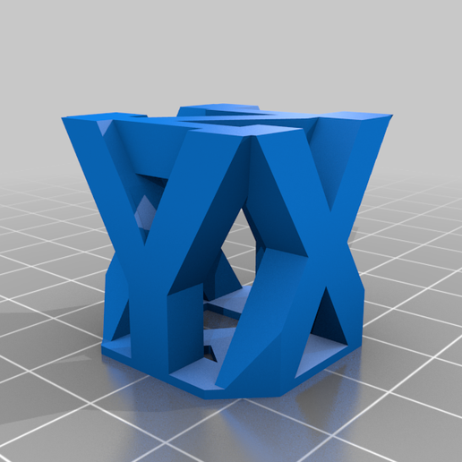 xyzCoolCube_25x25x25.png Free STL file XYZCool Calibration Torture Cube・3D printer design to download, akjmphoto