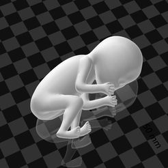 STL file Baby in T Pose Quad Mesh with 5 Subdivision Levels 👶・3D printer  model to download・Cults