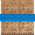 545455.jpg oriental pattern clay roller stl / pottery roller stl / leaf clay rolling pin /flower pattern cutter printer