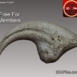 Allosaurus-Hand-CLaw-Dinosaur-Fossil-3D-Print-File-STL.jpg Allosaurus Hand Claw - Dinosaur Fossil Replica - 3D Print File STL