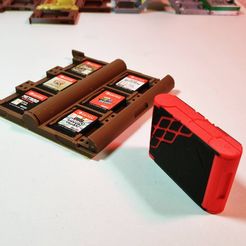 Storage boxes for 2 to 6 Nintendo Switch cartridges