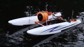 Rc Air boat from floats and 70mm EDF - 3D model önizlemesi
