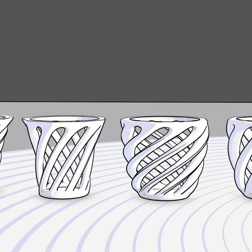 Hollow Vase/Penholder good for orchids - 3D model önizlemesi