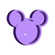 Mickey - Back Hole.stl MICKEY HEAD - LED LAMP