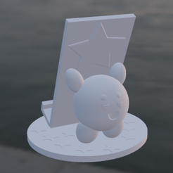 modelo-kirby.png Archivo STL Porta celular - Kirby・Diseño de impresora 3D para descargar