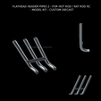 Nuevo-proyecto-2022-04-24T163201.466.png FLATHEAD HEADER PIPES 2 - EXHAUST FOR HOT ROD / RAT ROD RC - MODEL KIT - CUSTOM DIECAST