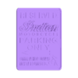 Indian Motorcycle Parking Sign No Screw Holes.stl Indian Motorcycles Workshop Garage Biker Funny Parking Sign FTR Bobber R Scout Super Chief Bagger Chieftain Challenger
