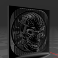 Screenshot_3.png Skull Sculpture  - Suspended 3D - Thread Art