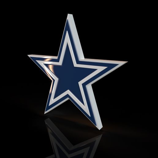 Dallas Cowboys NFL Football Team Logo 3D Model