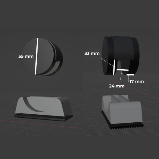 🏢 Office Chair Wheel Lock / Brake for Sim Racing Pedals・ STL File for ...