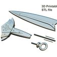 temp4.jpg Skyrim "Dragonbone Blade" downloadable / printable STL file for 3D printing - full scale
