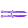 Couteau de lancé (demi) v2.STL Celebrimbor - throwing knife