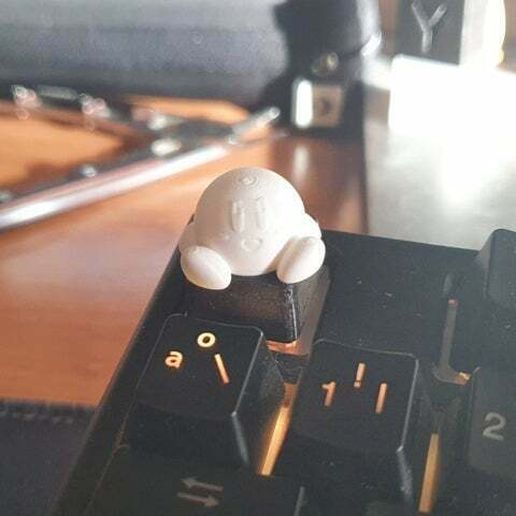 Kirby MX Cherry keycap 3D model