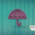 paraguas1.jpg Umbrella Umbrella Cookie Cutter M1